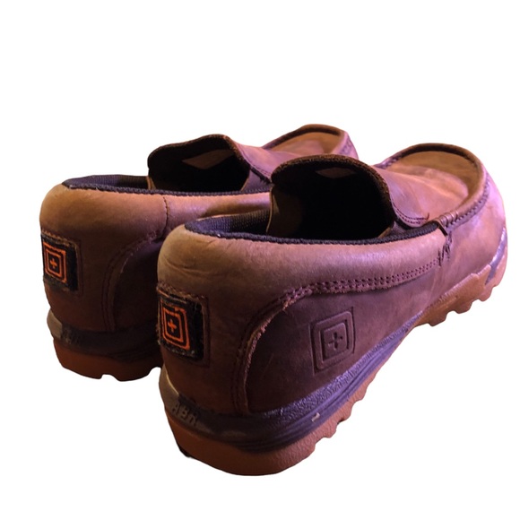 LEATHER 5.11 Tactical Pursuits Field Ops Slip Ons Size 7 Like New - Picture 3 of 10